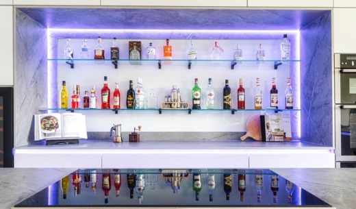Schmidt integrated kitchen bar in white