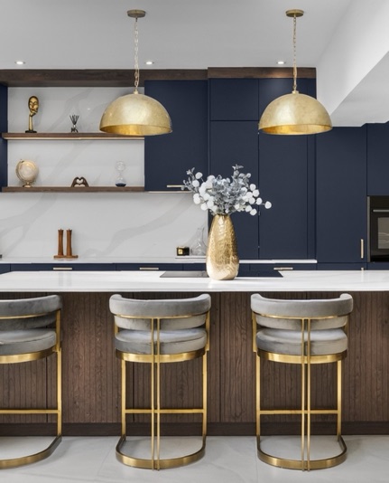 Beaconsfield Blue Kitchen design detail