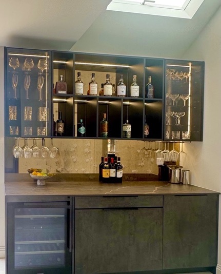 Bespoke Home Bar design detail