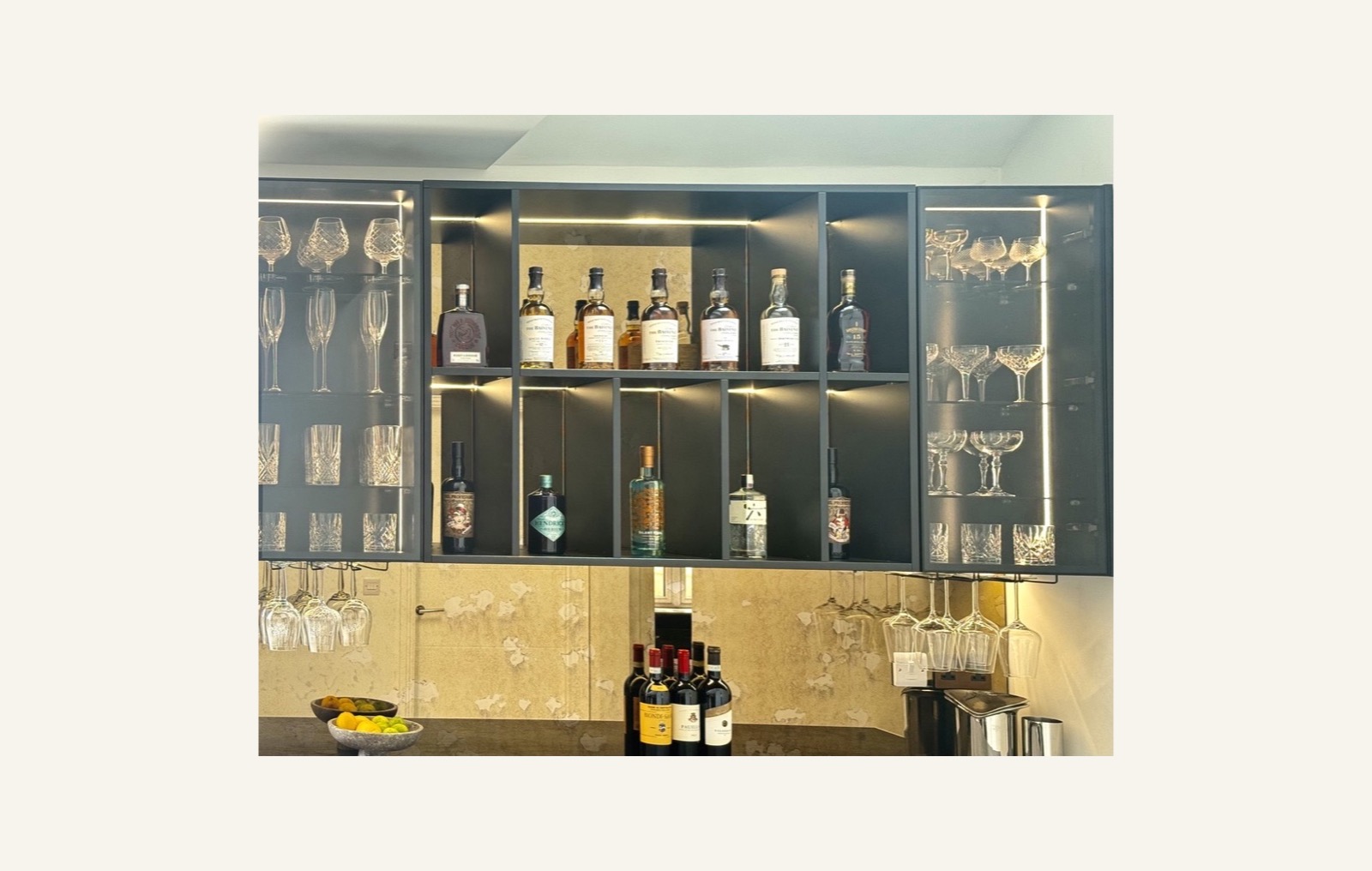 Bespoke home bar and living space project