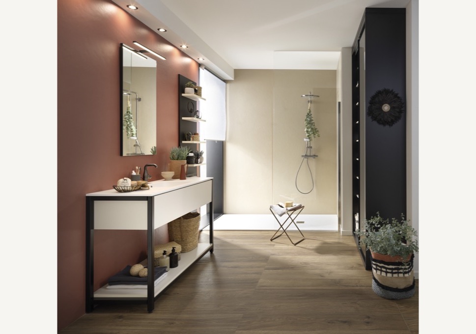 Clay Noir Walk in Shower by Schmidt Winchester