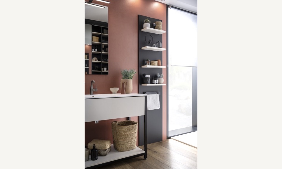 Clay Noir Walk in Shower material gallery image