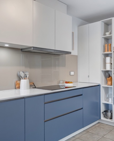 Cypress Blue & Clay Kitchen design detail