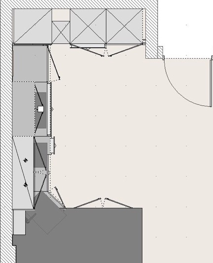 Cypress Blue & Clay Kitchen layout image