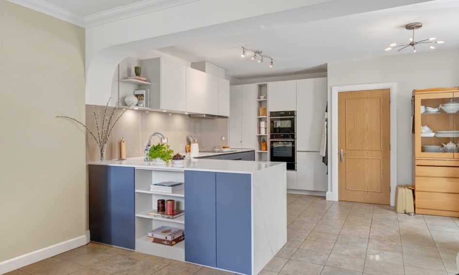 Completed Cypress Blue and Clay kitchen project