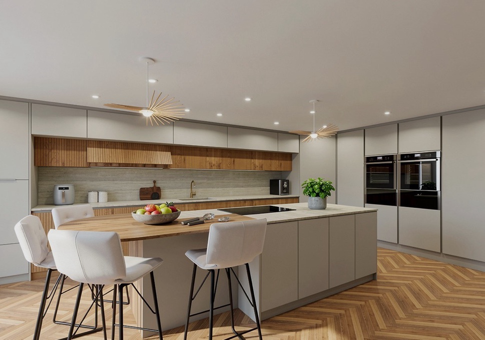 Earth-Toned Kitchen by Schmidt Winchester