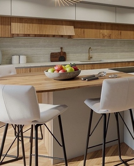 Earth-Toned Kitchen design detail