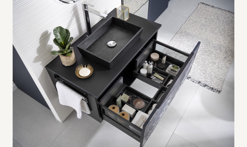 Jungle Navy Bathroom material gallery image