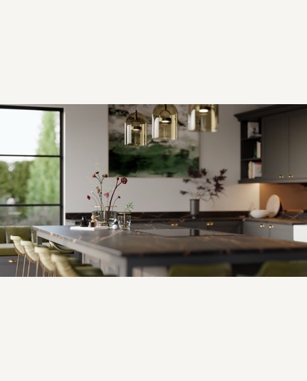 Shaker Kitchen in Dark Hue design detail