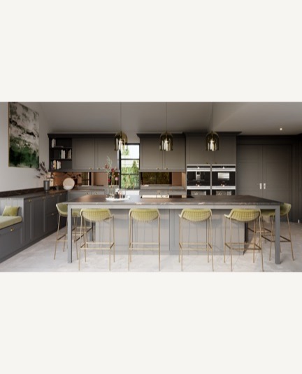 Shaker Kitchen in Dark Hue layout image