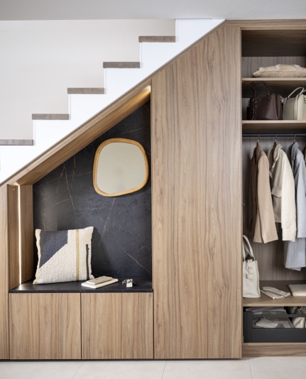 Understairs Wardrobe design detail